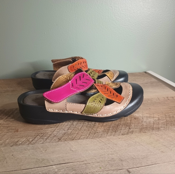 Spring Step Shoes - Spring Step Lartiste Jexa Grym Clogs Womens 37 US 6 Eclectic Artsy Whimsical